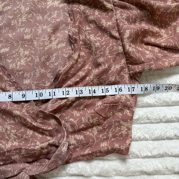 SHEIN Two Piece Skirt and Wrap Around Top Light Pink Womens Medium - Picture 7 of 8